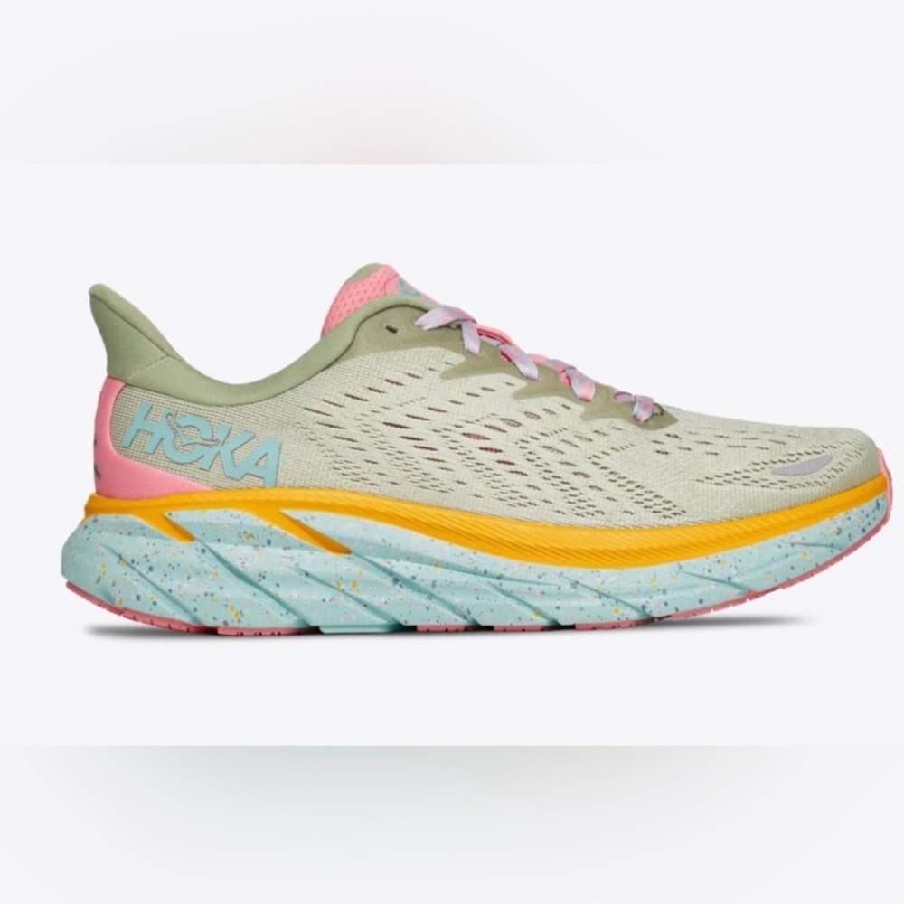 Hoka Free People Green and Pink Women's Shoes